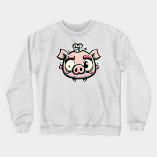 Crazy cartoon oink Crewneck Sweatshirt